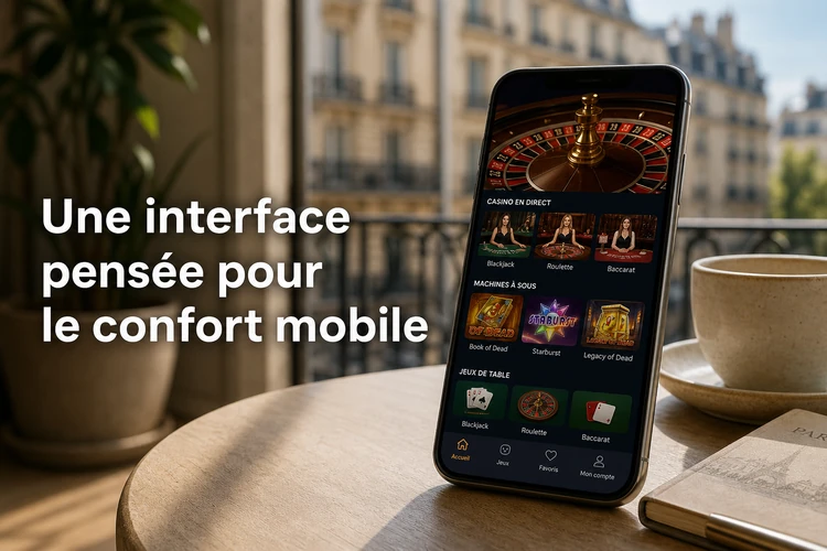 Une interface pensée pour le confort mobile