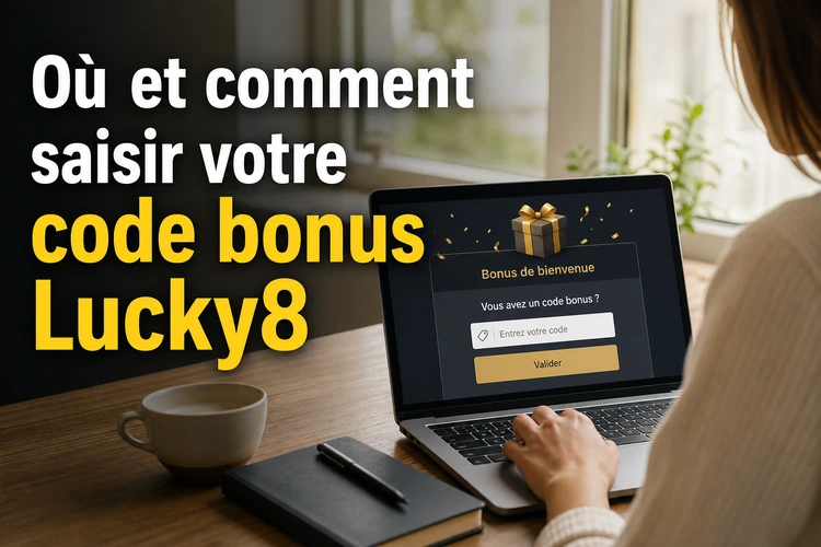 Où et comment saisir votre code bonus Lucky8