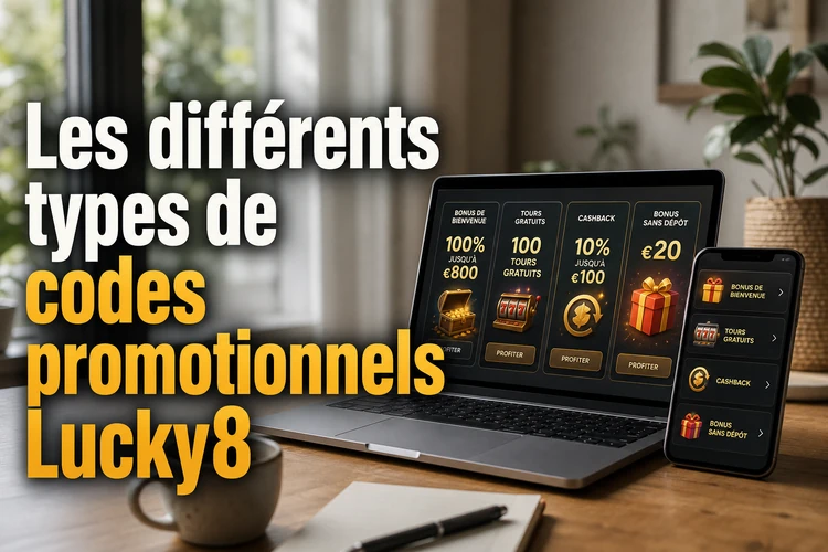 Les différents types de codes promotionnels Lucky8