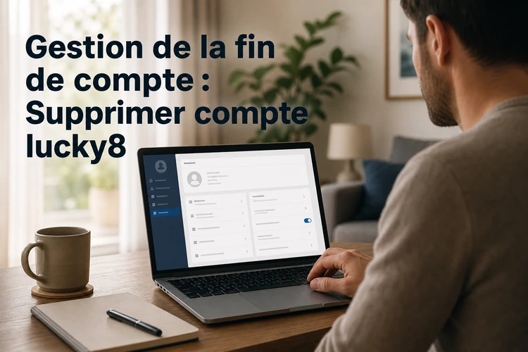 Gestion de la fin de compte: Supprimer compte lucky8